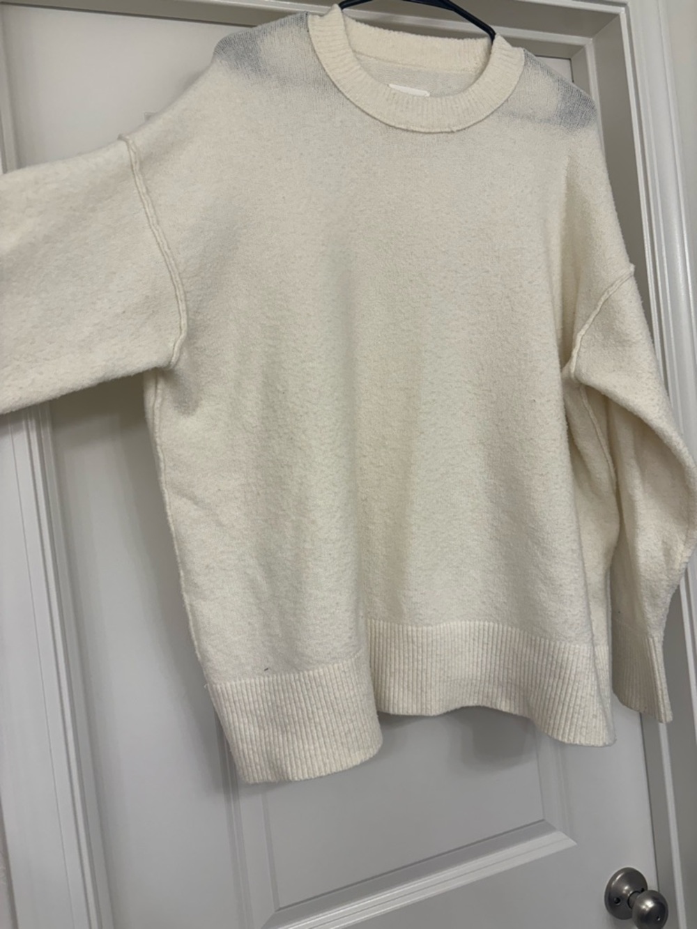aerie Cream Crewneck Sweater